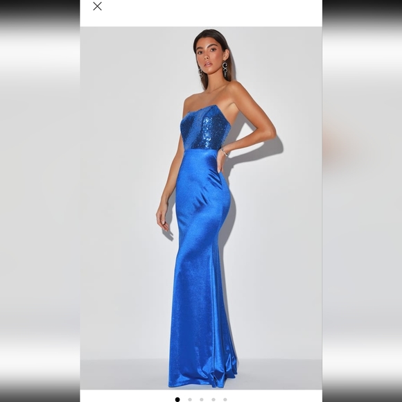 Lulu's Royal blue gown - Picture 2 of 2